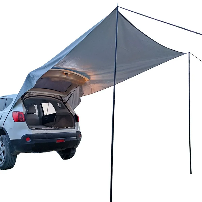 

STLF Outdoor Sunshade Car Tail Tent, Waterproof Sunshade Beach Canopy, Portable and Easy to Install on the Car Side, Can Be Suck