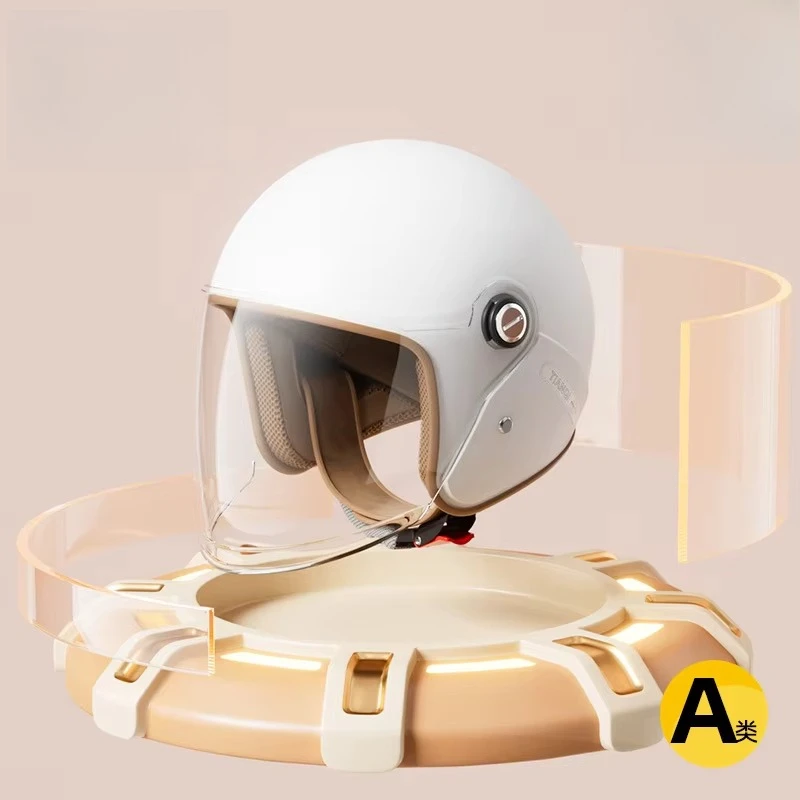 Electric Bike Helmet Thickened and Warm Half Helmet for Autumn and Winter Unisex Motorcycle Safety Helmet Cascos Para Motos