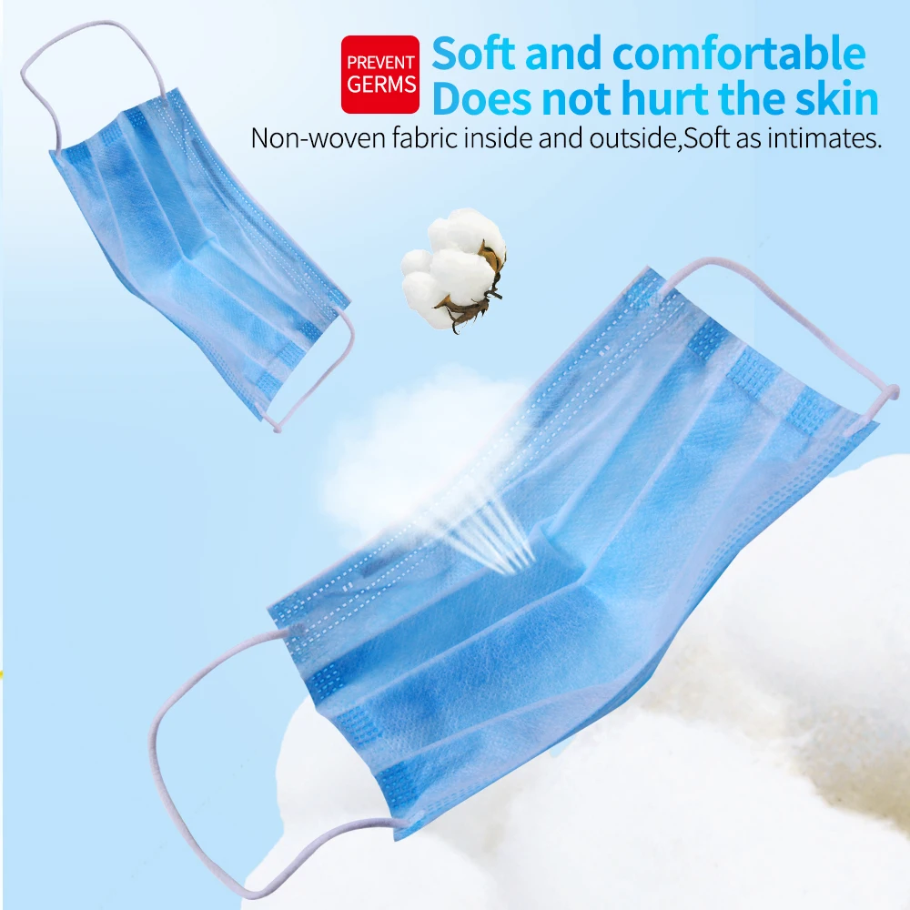 Disposable 3-Layer Earloop Face Mask