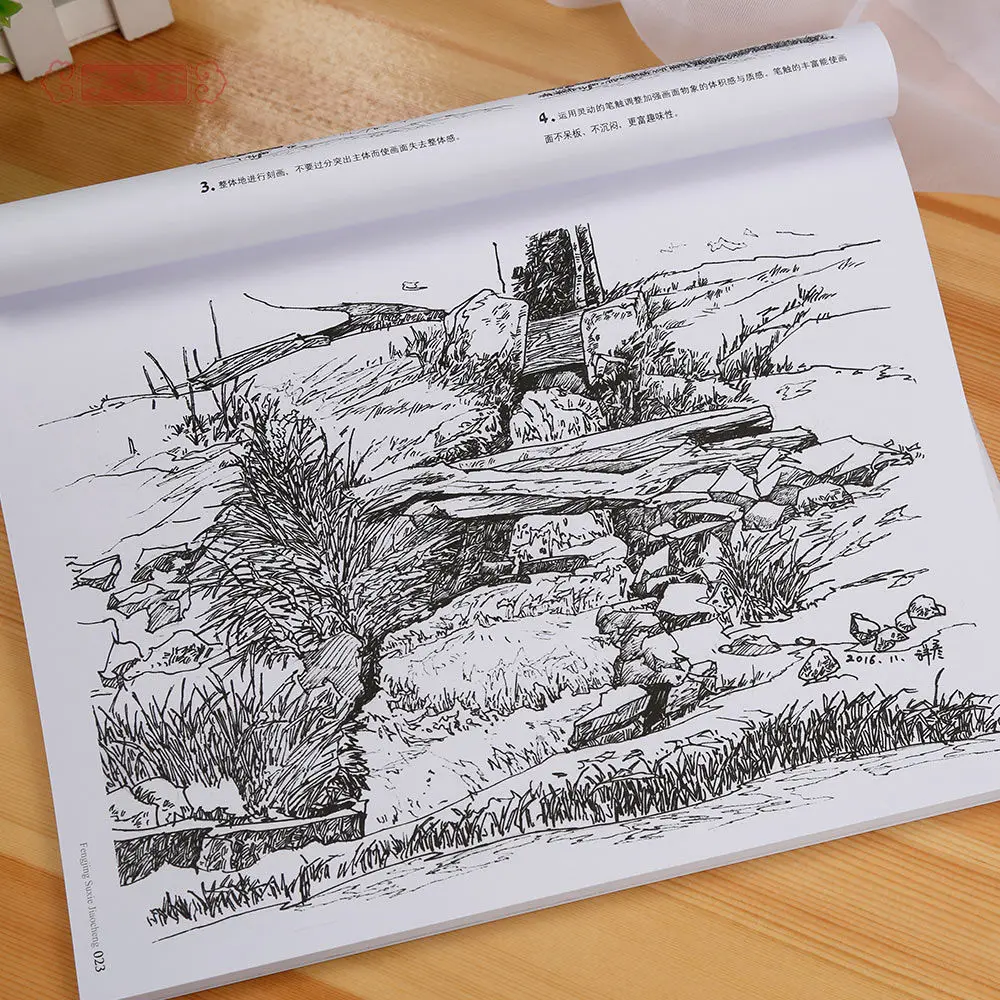 Landscape Sketch Tutorial Zero Based Zhao Jinjie Students Adult Self Study Pencil Pen Copy Painting Art