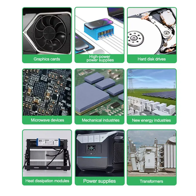 RELIFE RL-098 CPU Chip Heatsink Cooling Thermal Conductive Silicone Pad for CPU Chip Heat Conduction LED Heat Conduction