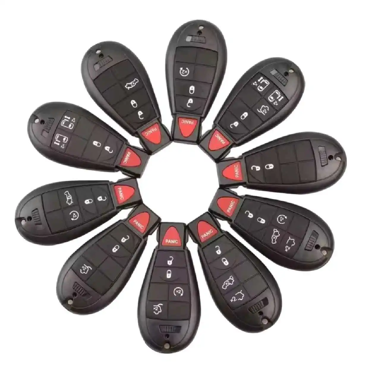 1/5pieces 3/4/5/6 Buttons Smart Remote Key Fob Shell Case For Chrysler Town & Country For Dodge Caravan Journey IYZ-C01C Shell