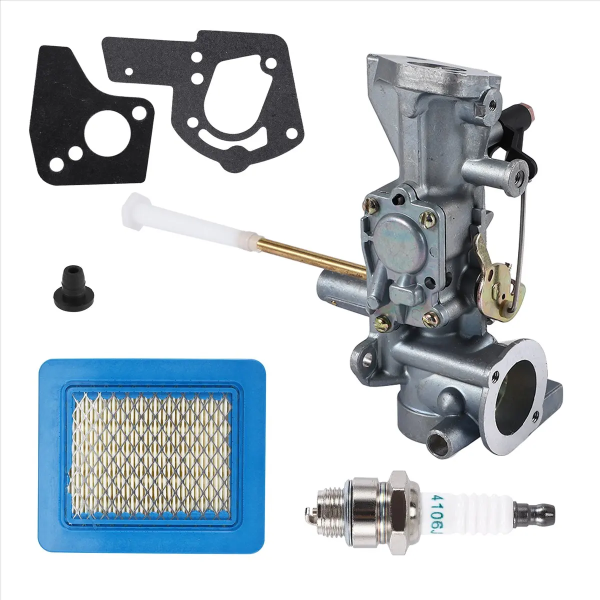 (A99Z) 498298 Carburetor 491588S 491588 Air Filter for Briggs-Stratton 692784 495951 490533 495426 Carb with Spark Plug Gasket