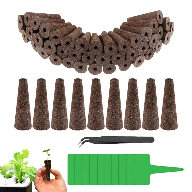 50pcs Hydroponics Basket Or Sponge Hydroponics Growing System Accessory for the Non-toxic Intelligent Planting Indoor Garden