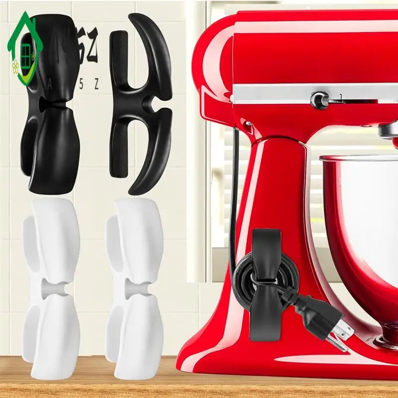 

A45Z-4PCS Kitchen Gadget Appliances Cord Organizer Cable Wire Winder Plug Keeper String Hider For Stand Mixer,Blender