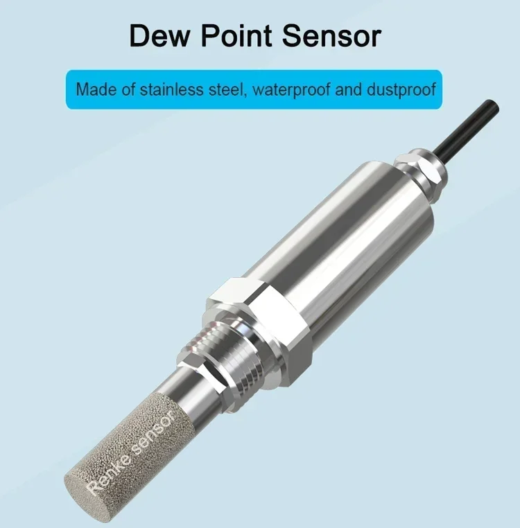 OEM Industrial Dew Point Sensor Temperatur Luftfeuchtigkeit Messung Dew Point Transmitter G1/2 Gewinde Installation