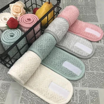 조절 가능한 와이드 헤어밴드 미끄럼 방지 요가 스파 목욕 샤워 메이크업 워시 페이스 화장품 머리띠, 여성 메이크업 액세서리