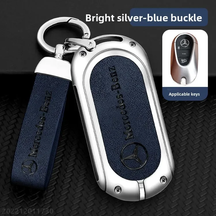 For Mercedes-Benz AMG C-Class S-Class GLC EQE EQS W223 X254 V297 V295 W206 S206 X206 Car Zinc Alloy Key Case Bag Metal Key Shell