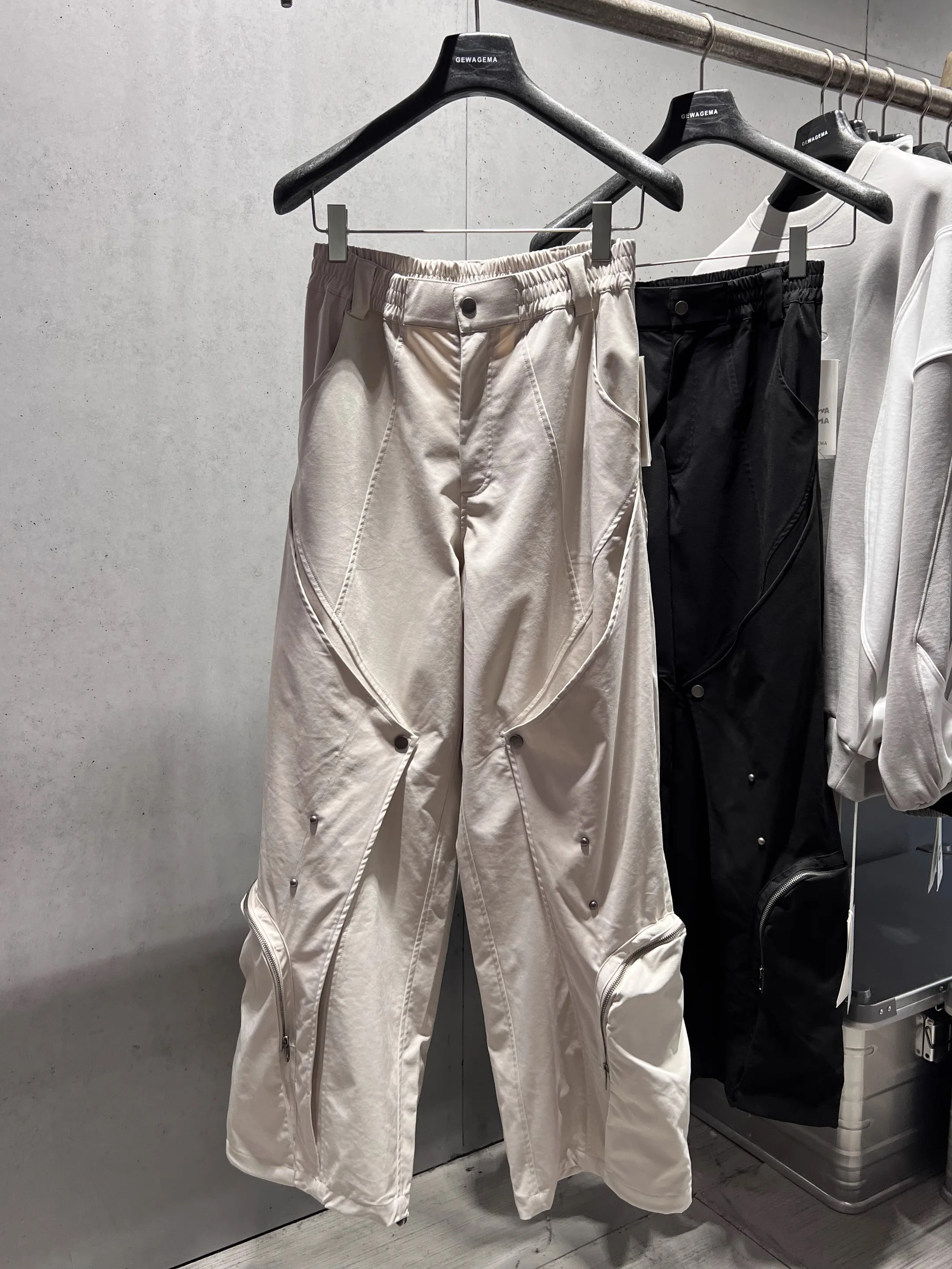 

American Sle Heavyweight GEWAGEMA Men's Autumn Winter Loose Straight Leg Workwear Trousers Casual Cotton Pants