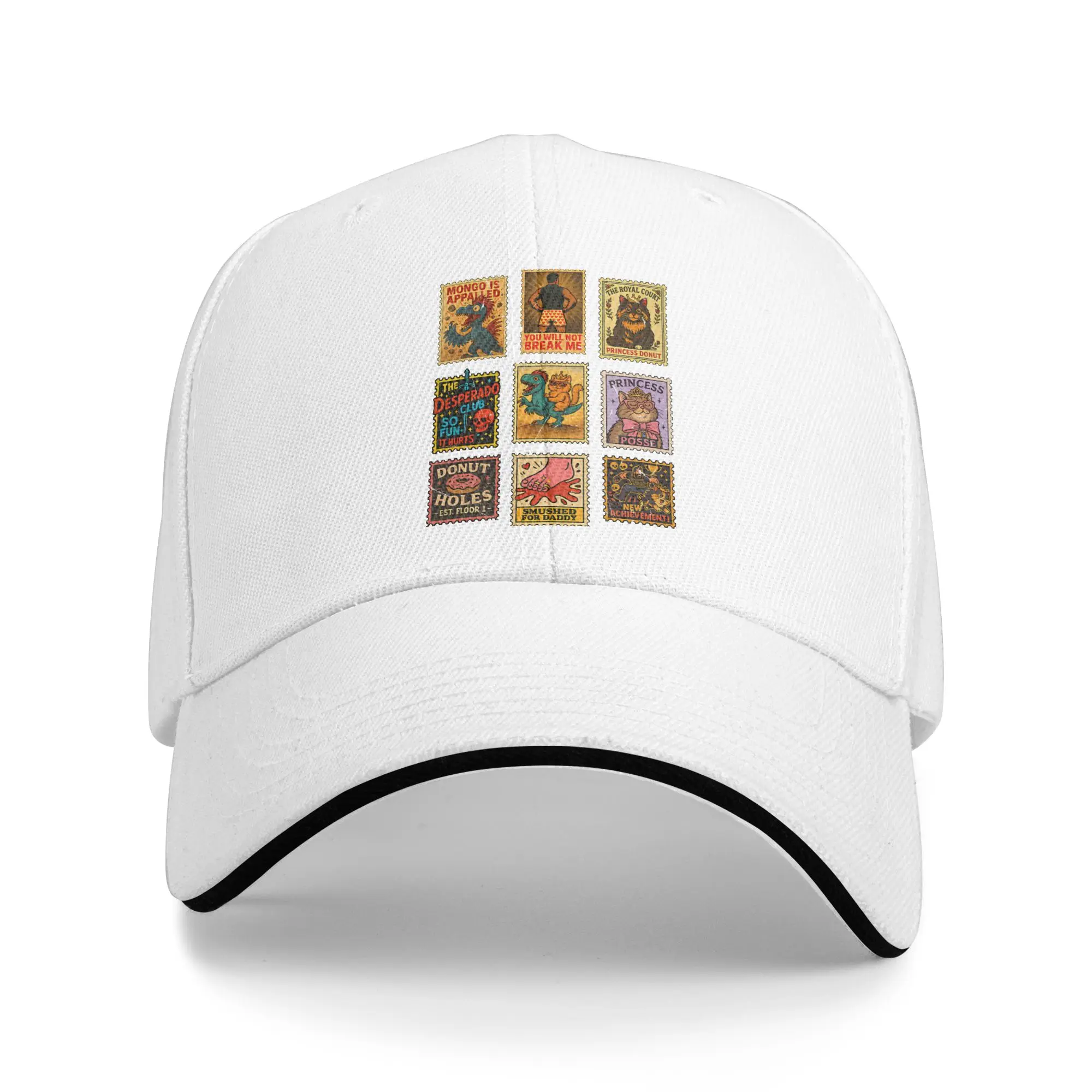 Hot Sale Dungeon Crawler Carl Vintage Stamp Baseball Cap  Lightweight Men Hat  Street Photoshoot Men Hat
