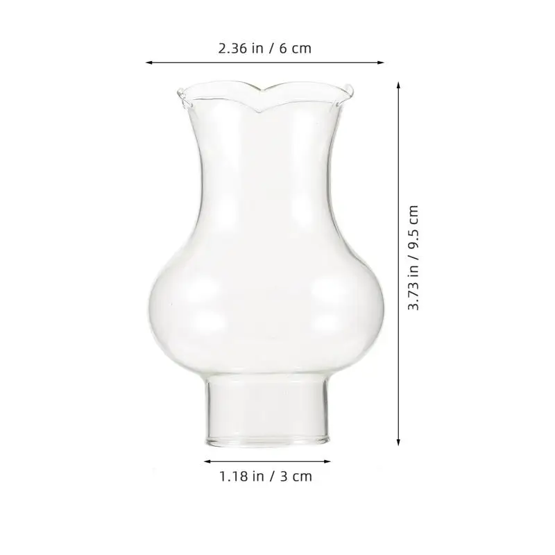 28 홀 등유 램프 유리 전등갓, 직경 3cm, 구식 오일 랜턴 커버, 맑은 굴뚝 작은 조명