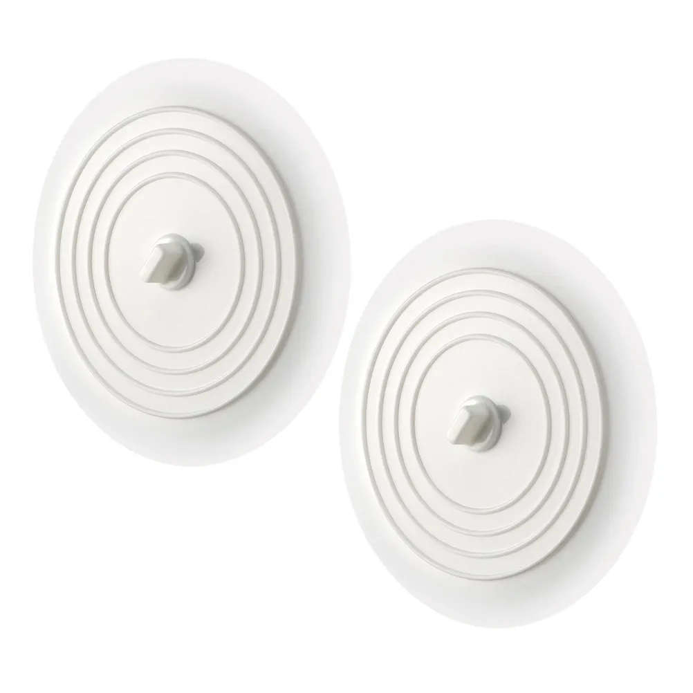 

2 шт. силиконовые заглушки для слива в ванне, универсальные заглушки для слива в ванной и на кухне, герметичные заглушки для предотвращения протечек