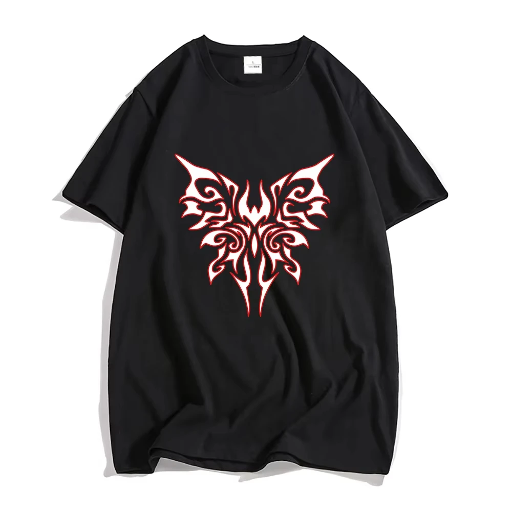 Camisetas con estampado de Bayonetta Butterfly Game, camiseta de algodón de verano para hombres y mujeres, camisetas informales de manga corta de Hip-hop, ropa de calle Vintage