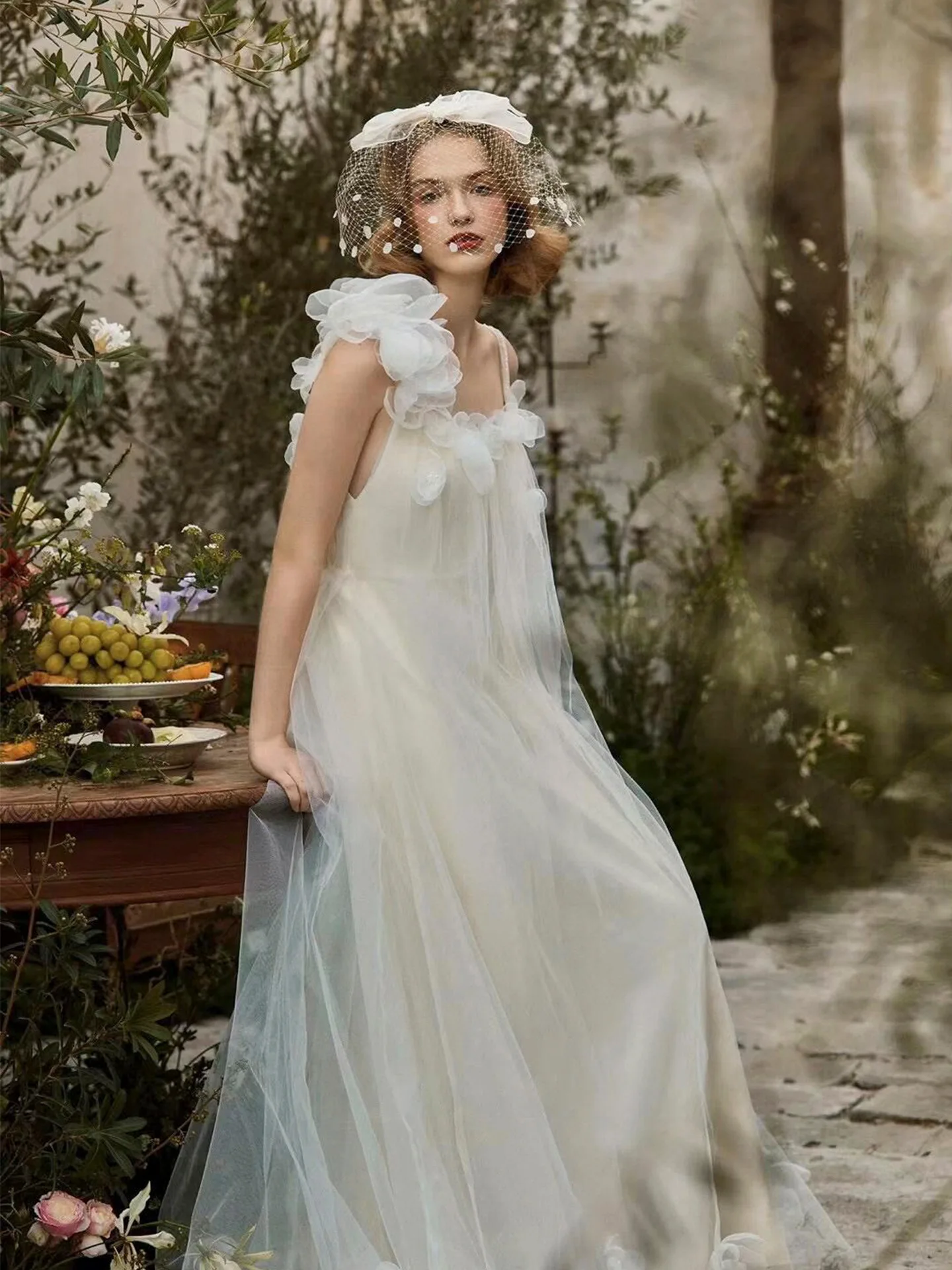 Ruiente Light Wedding Dresses Sweet Flower Wedding Party Dress Formal Wedding Gown Customized Backless Dress 2026