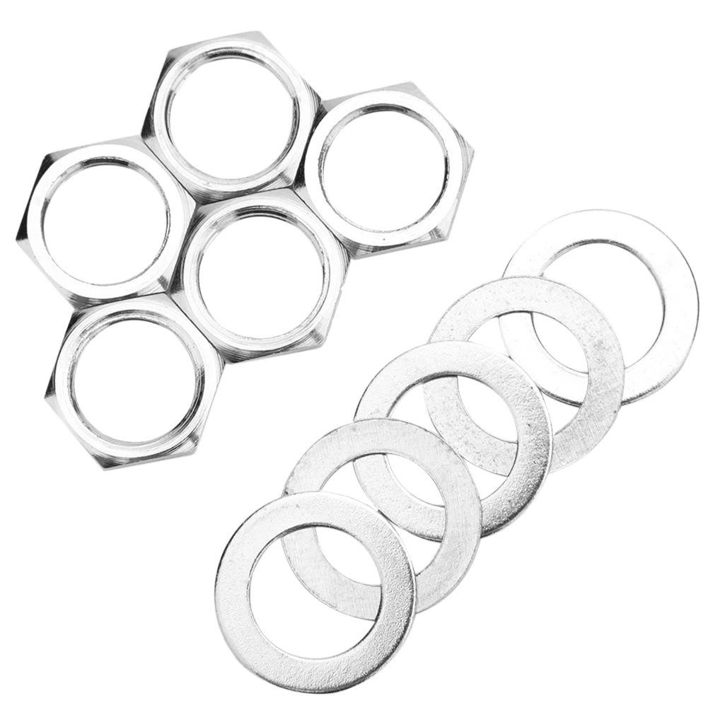 Hot Sale Gaskets Nuts Multi-function 3/8 inch Guitar Bass Socket Connector Nut Gasket Set Musical Instruments Parts