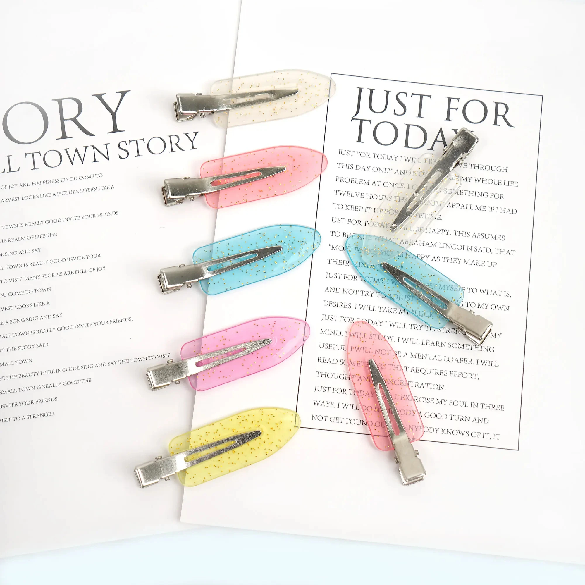 5/20Pcs Seamless Hairpin Professional Styling Hairdressing Makeup Tools Cute Acrylic Duck Claws Bangs Hairpins Hair Accessories