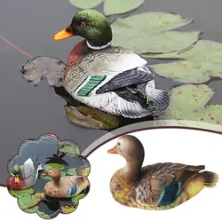 Resin Statue Mandarin Duck Courtyard Pond Floating Easy Decorations Animal Fade Swan Ornaments To Not Simulation Home N6A3