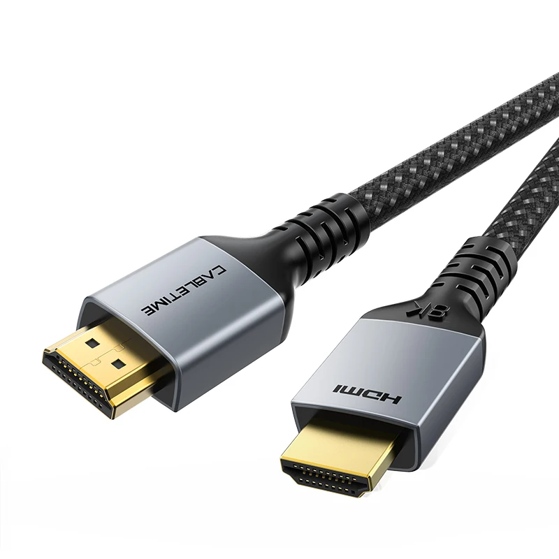 CABLETIME Kabel HDMI 2.1 8K/60Hz 4K/144Hz 48Gbps Ultra-Slim Coaxial HDMI Video Cable do PS4 Macbook Air HDTV 8K HDMI — zdjęcie produktu 7