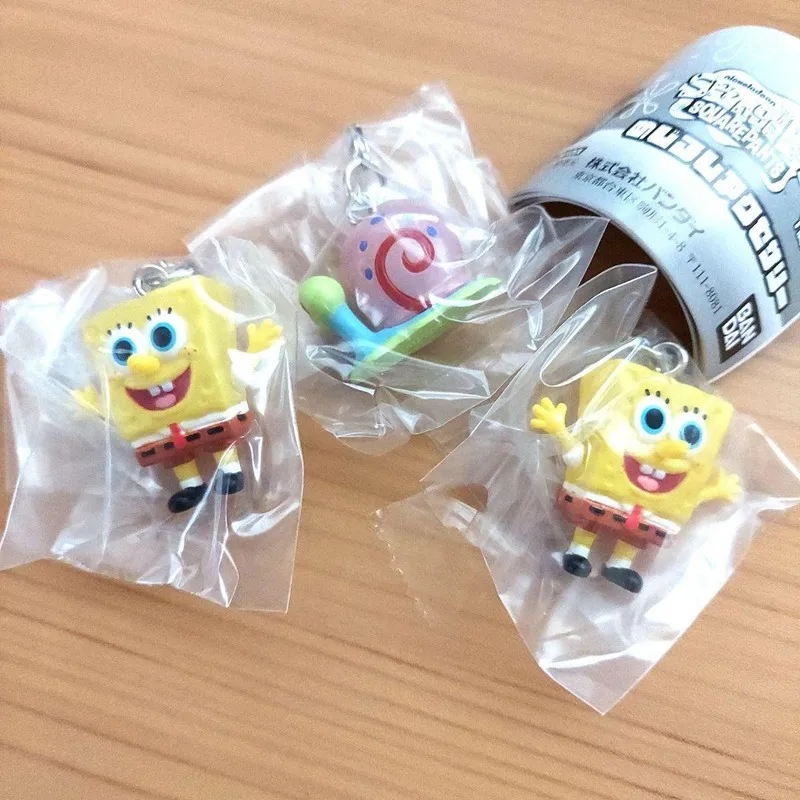 Bandai Original 5Pcs Gashapon Patrick Star SpongeBob SquarePants Figurka anime Zabawki dla dzieci Prezent Kolekcjonerskie ozdoby modelarskie