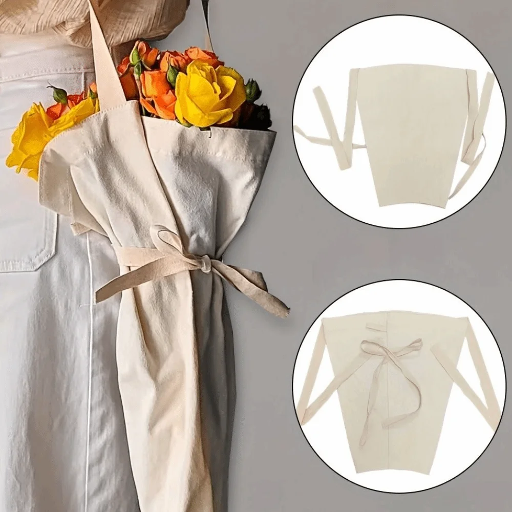 Thickened Flower Wrapping Bag Handmade with Handle Bouquet Packaging Bags Hanging Portable Flower Picking Carrier