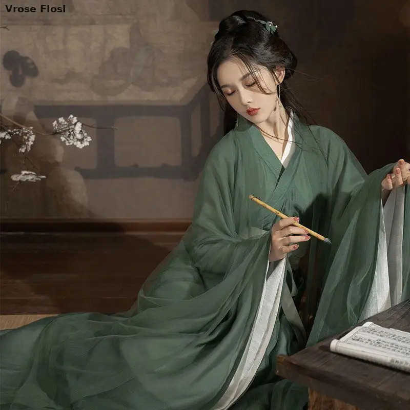 Hanfu Dress Women Ancient Elegant Chinese Traditional Hanfu Set Female Cosplay Costume Traditional Hanfu Green Vintage Robes