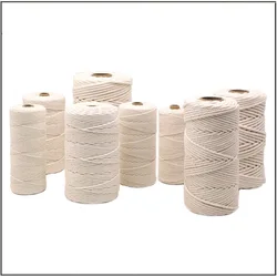 Cotton Thread Weaving Thread Cotton Rope Thick Wrapped Edge Rolling Hanging tag binding rope Colored Water Absorbing Rope