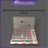 Akko 9009 Retro 38 Key OEM Profile Keycaps Set PBT Dye-Sublimation Full Key Caps for Customization Mechanical Keyboard