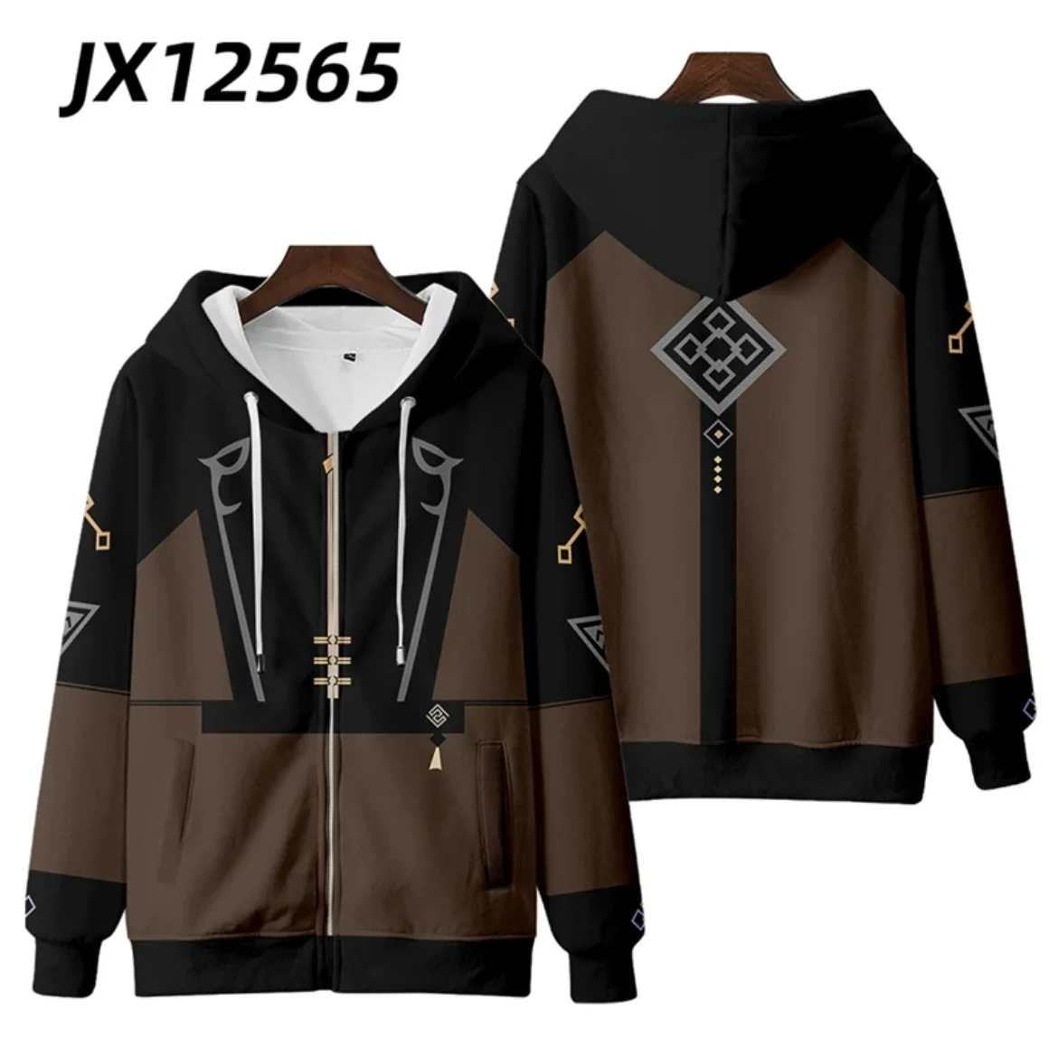 Genshin Impact Zhong Li Style 3D Printing Men/Women Autumn Fashion Game Hoodies Sweatshirt Long Sleeves Pollover Clothes