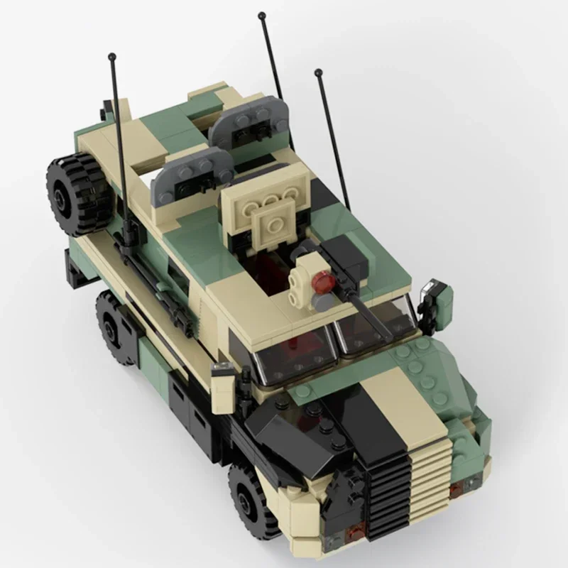 Moc Bouwstenen Militair Model Bushmaster Troop Carrier Technologie Modulaire Blokken Geschenken Kerst Speelgoed DIY Sets Montage