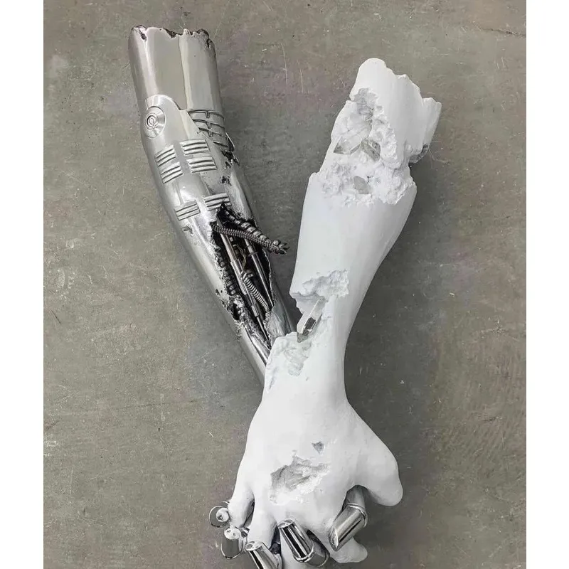 Universe Grocery Store Empty Mountain Base Machinery Hands Wall Hanging Crafts Ornament Sculpture