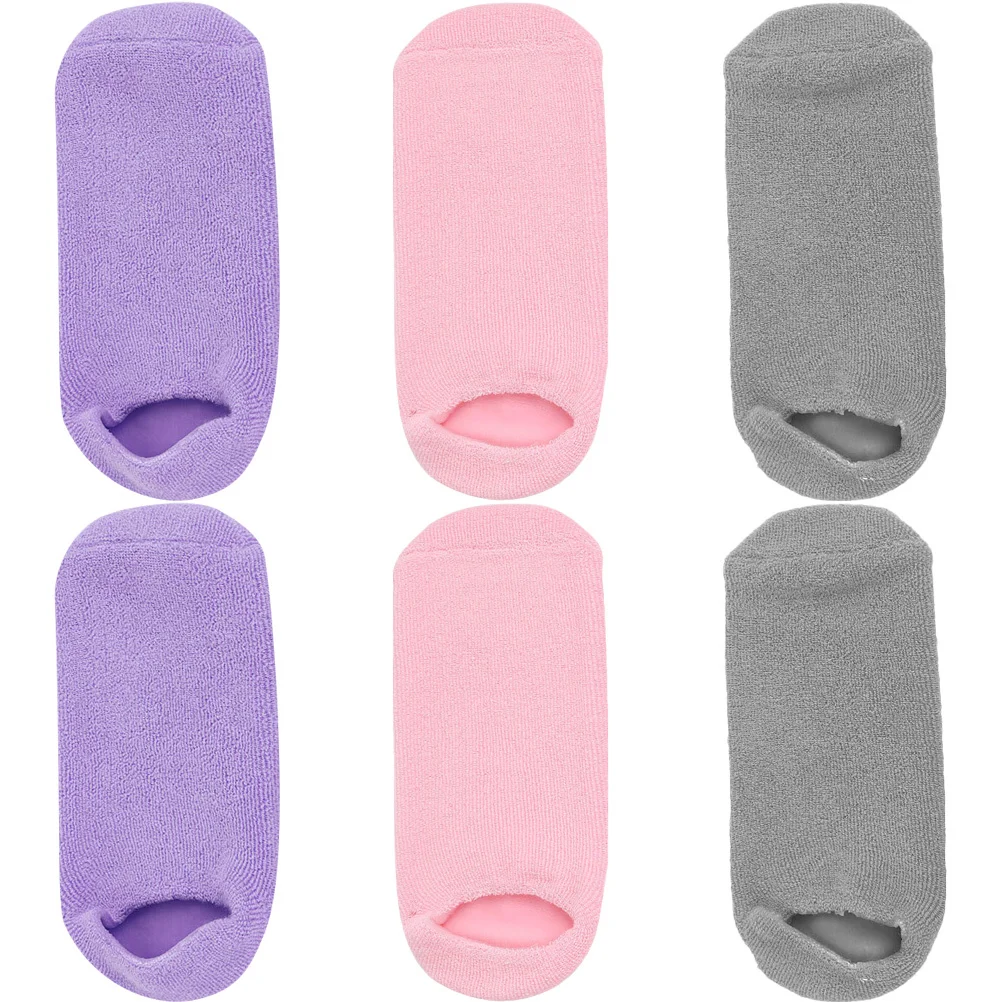 

3Pairs Gel Spa Socks Moisturizing Foot Covers Comfortable Socks for Moisturizing Dried Feet Household Foot Care