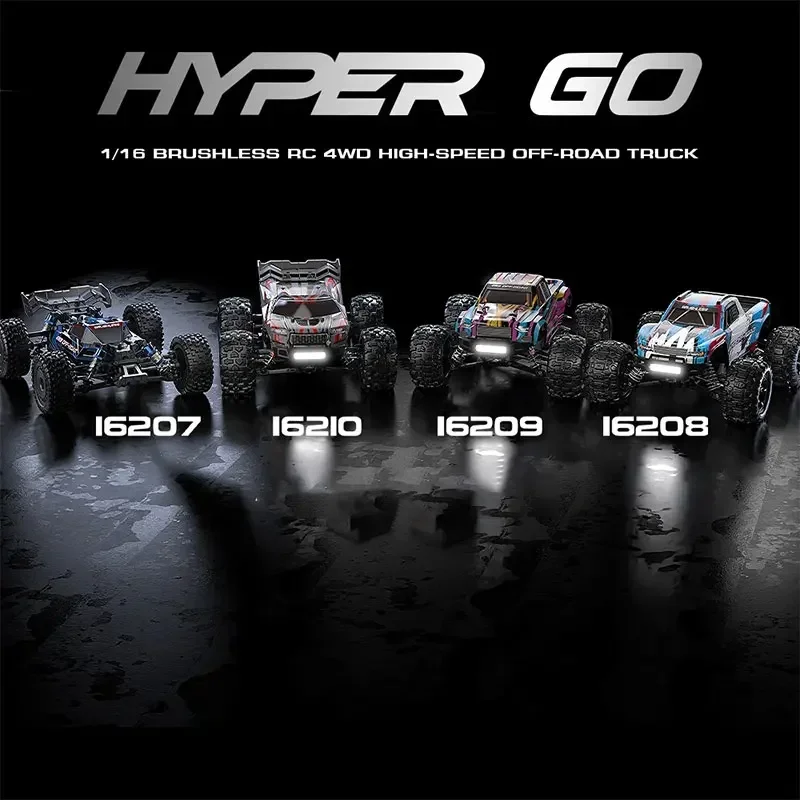 Hyper Go MJX 16207 16208 16209 16210 1/16 4WD RC Car 70KM/H Brushless  RC Racing Car Remote Control Cars Off-Road Truck Toys