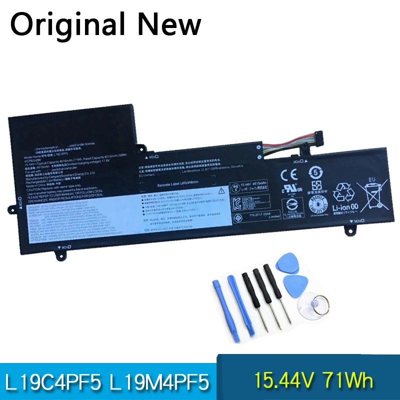 Batería Original L19C4PF5 L19M4PF5 para Lenovo Yoga Slim 7-15IIL 15,44 V 71Wh 5B10W65278 5B10W65281, nueva