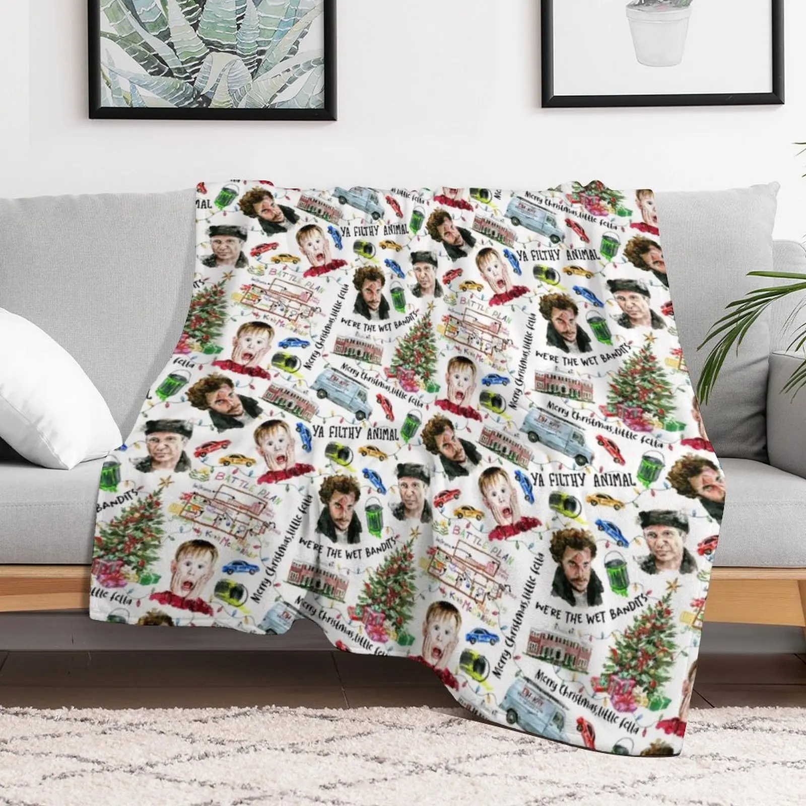 المنزل وحده كيفن مكاليستر عيد الميلاد عطلة نمط رمي بطانية جميلة متعددة الأغراض لحاف السرير يغطي البطانيات #2