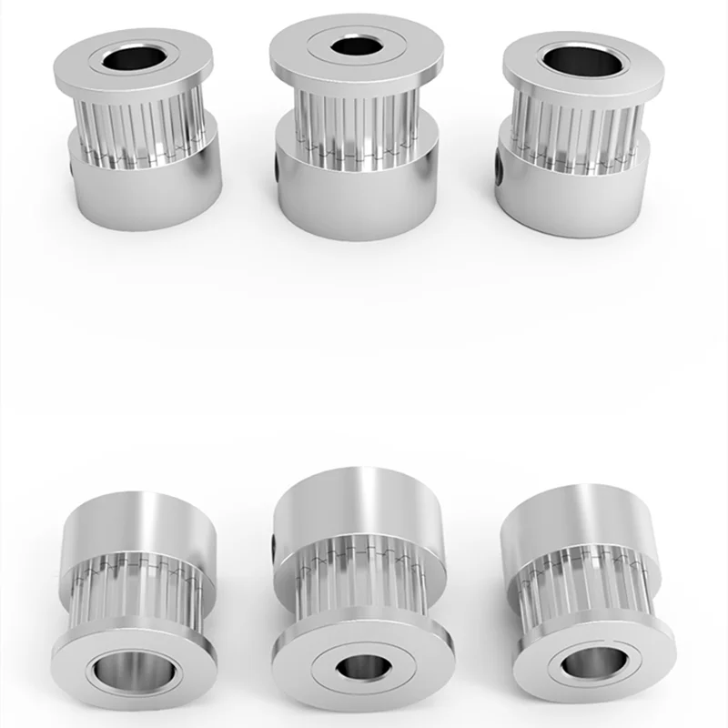 3d impressora timing polia 16, 20, 30, 36, 40 dentes, 2gt furo, 4/5/6/6.35/8mm para correia dentada gt2, largura 6mm, peças cnc