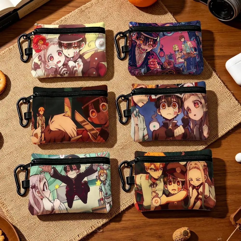 H-Hanako K-Kun Fashion Wear-resistant Oxford Cloth Coin Purse Portable Backpack Hanging Card Storage Bag