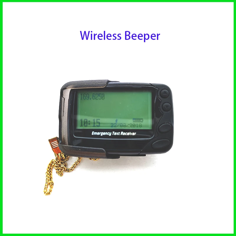 POCSAG Program Multi-function Wireless Beeper Alpha-numeric Pager Emergency Text Receiver for Smartlife Security