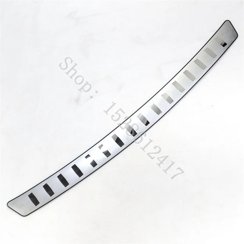 Rear Bumper Protector Sill Trunk Rear guard Tread Plate cover Trim stainless Accessories For VW/Volkswagen Passat B7 2012~2016 view 5