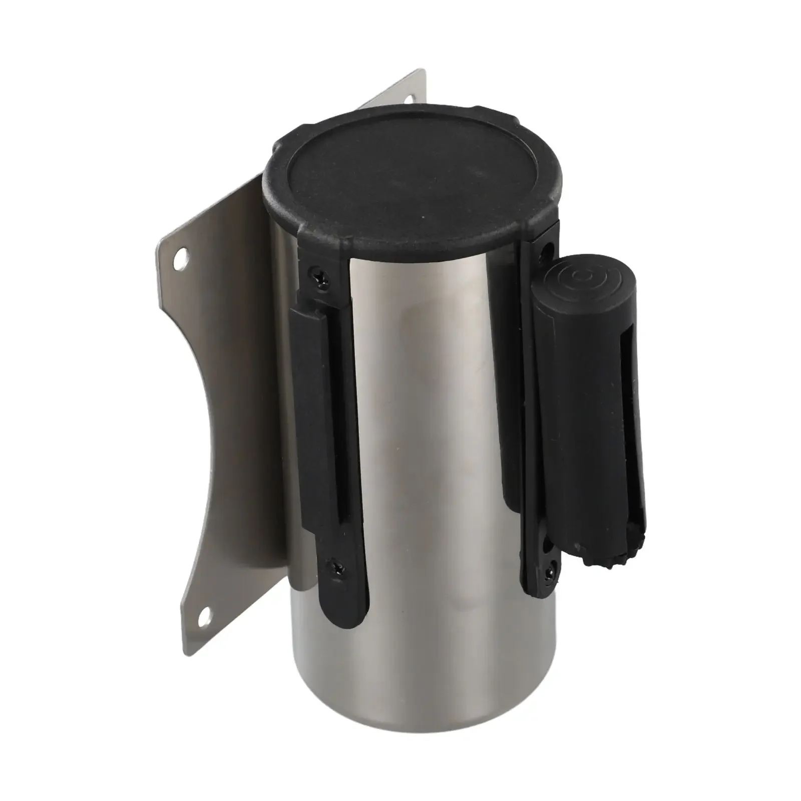 ホテル用格納式ナイロンストラップ,ブラックテープ,店舗用アートギャラリー,直径63mm,ナイロン,店舗