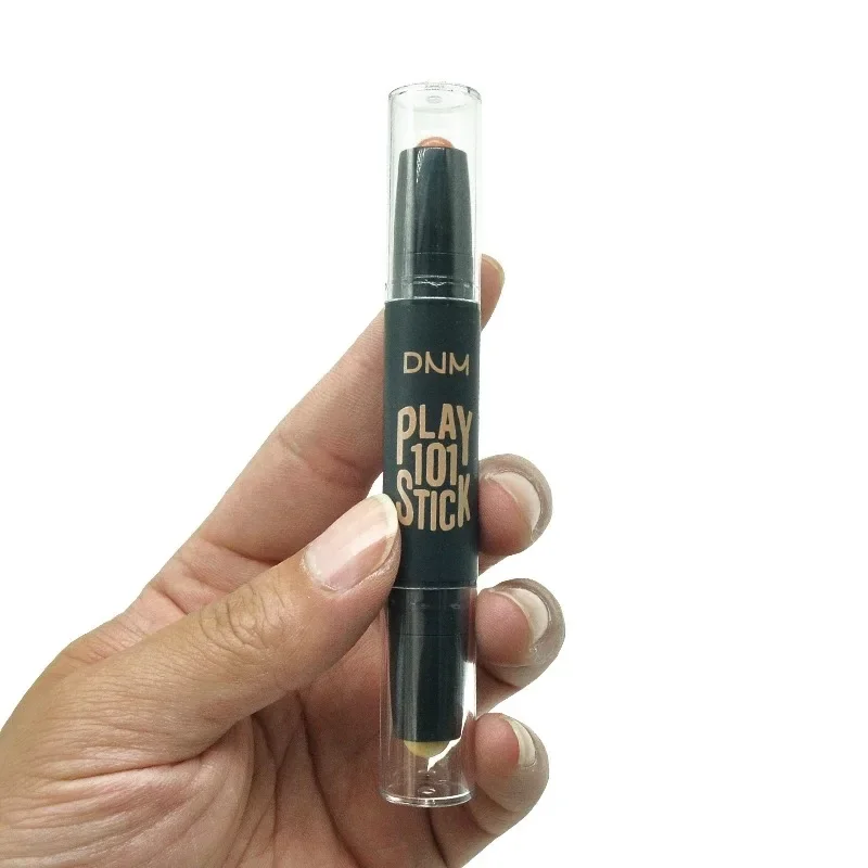 1/2/5 pçs corretivo de ponta dupla vara maquiagem facial lápis de base cremosa cosméticos maquiagem facial iluminador & amp caneta de contorno