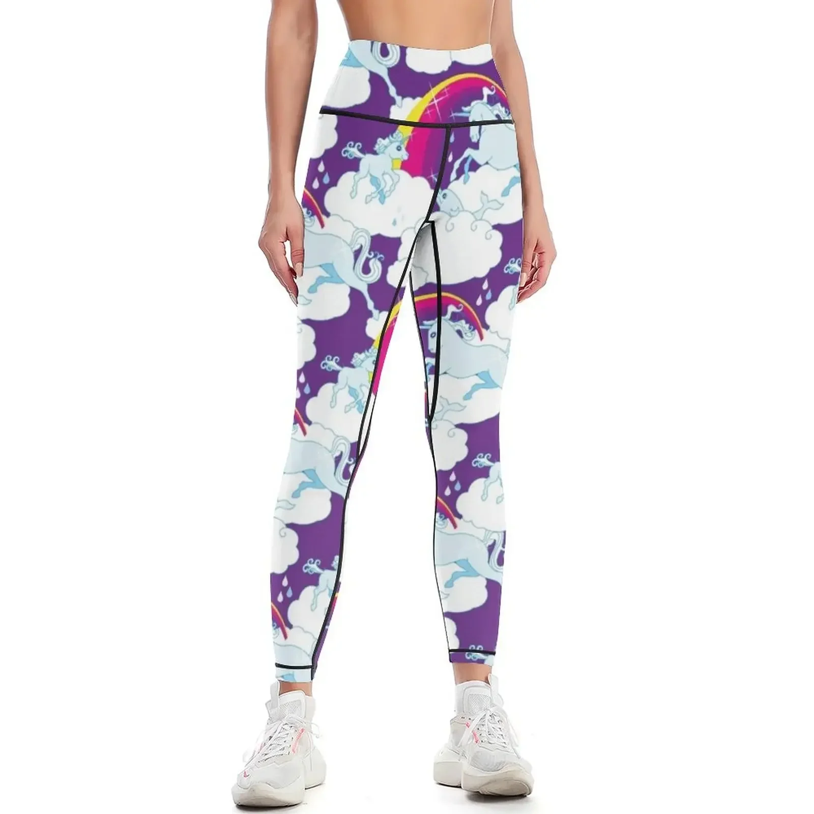 

Unicorn Family - Unicorn Family - Violet Leggings Women sports for girls Sweatpants Leginsy push up Womens Leggings