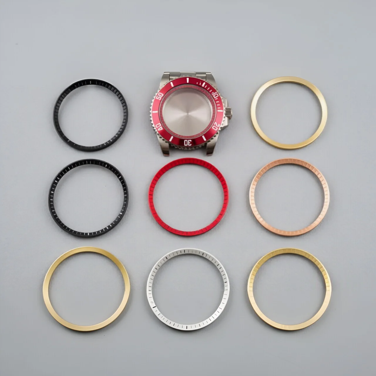 Hard Polished Copper Chapter Ring 30.5x27.3mm - NH35 Movement Inner Ring Replacement - High Quality Watch Repair & Mod Parts