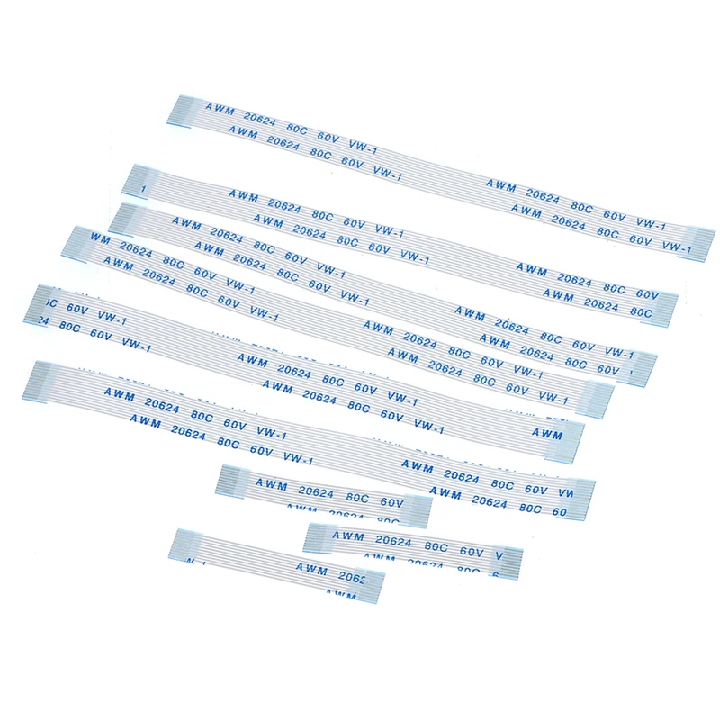 9PCS For Controller 12 14 Pin Charging Board Power Switch Cable &10pin Touch Pad Flex Ribbon Cable