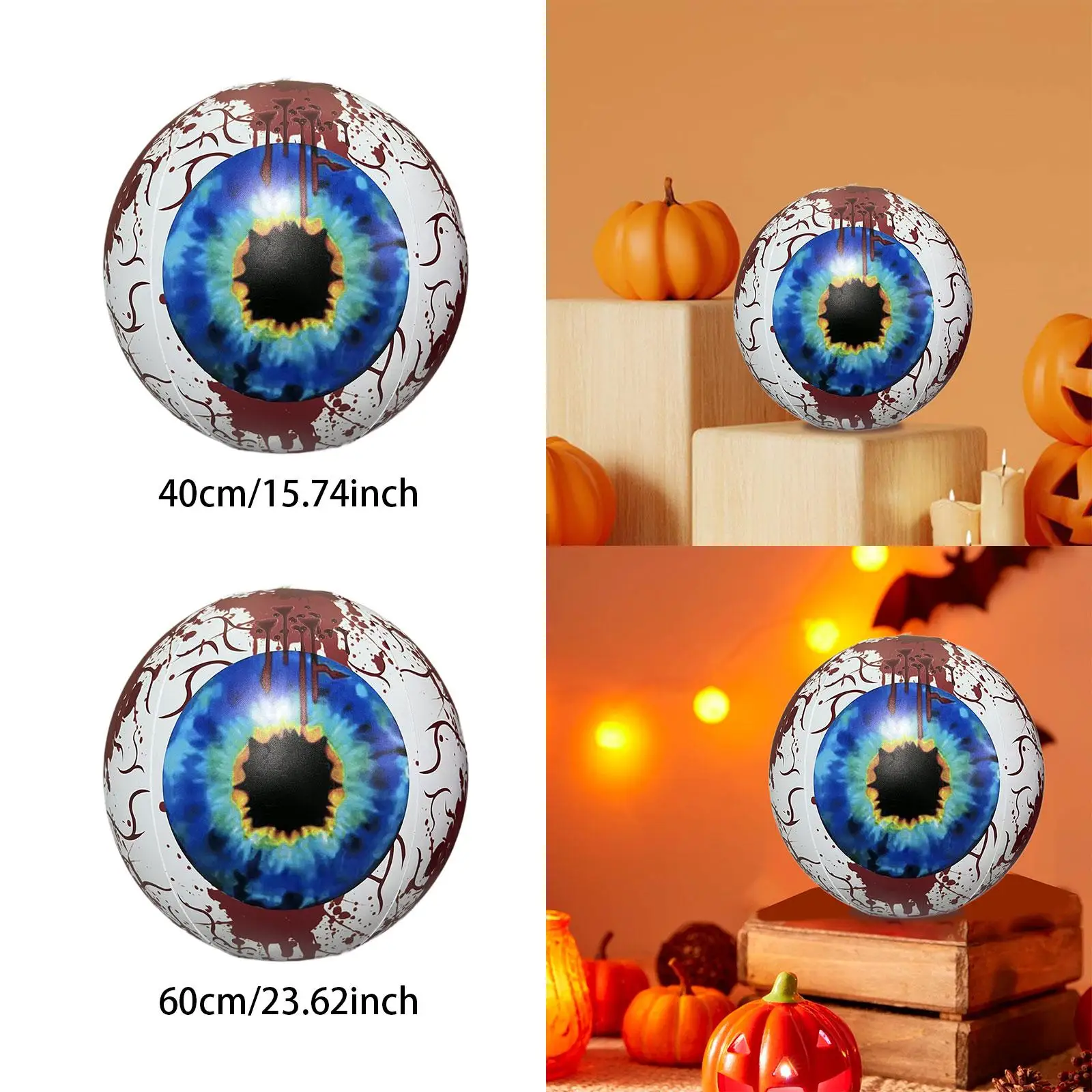 Inflatable Eyeball Decoration, Glowing Eyeball Light Decor, Giant Inflatable Eye