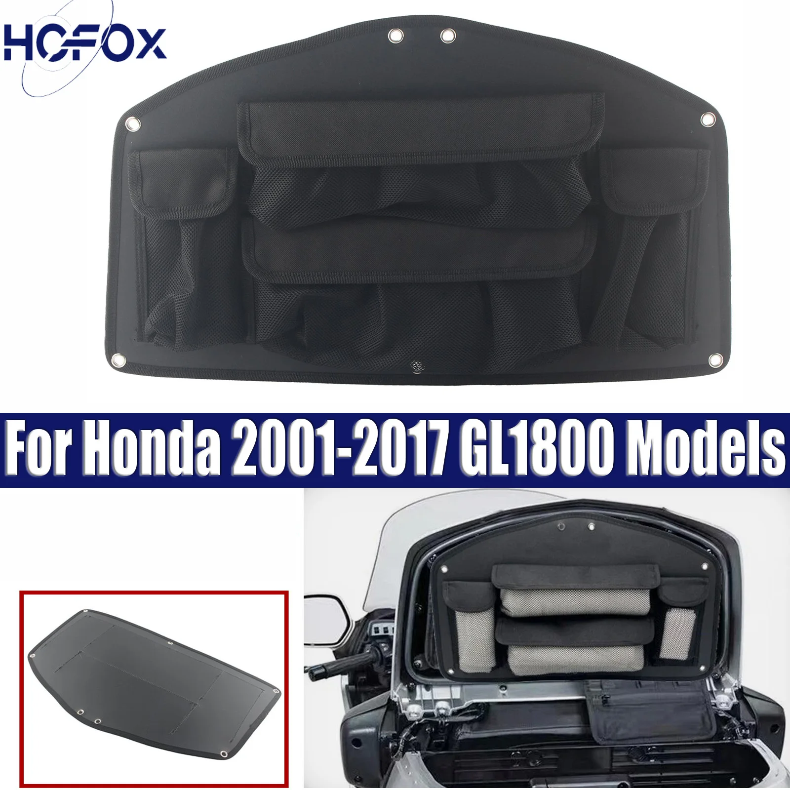 

Motorcycle Trunk Lid Organizer Bag Tool Bags Case For Honda 2001-2017 GL1800 Models