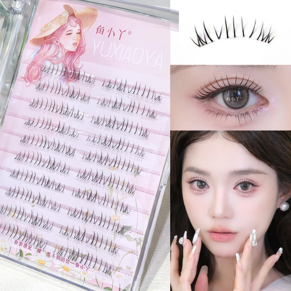 Natural Individual Clusters False Eyelashes For For Yuxiaoya Soft Synthetic Fiber Lightweight Sunflower Fox Style Beauty Tool