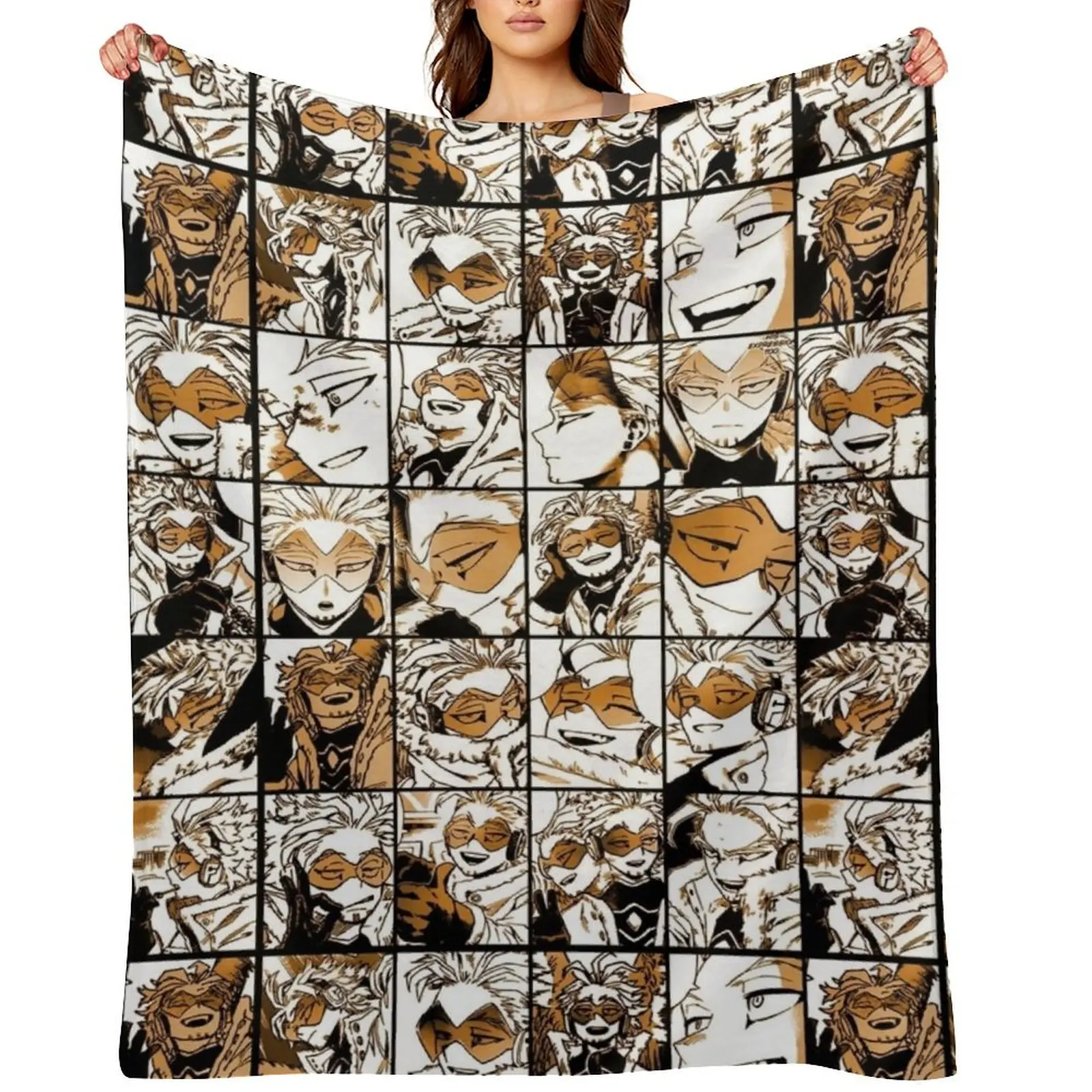 

Hawks - manga color version Throw Blanket Hair Picnic Thin Blankets