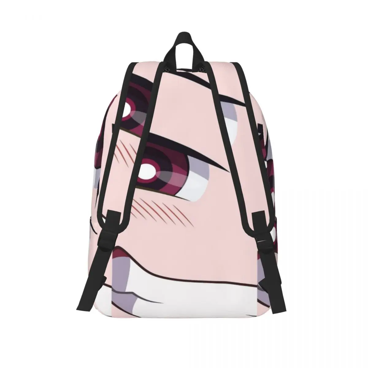 أنيمي رسم الوجه أنيمي الأرجواني التلفزيون بسيطة وأنيقة على ظهره قماش حقائب الظهر #2