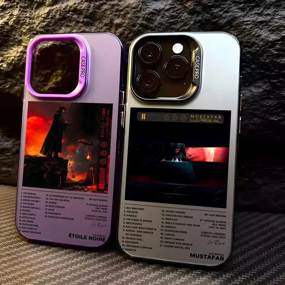 Singer Luv R-Resval Phone Case For iPhone 17 16 15 14 13 12 11 Pro Max Designer Matte Laser Aurora Funda Phone Case