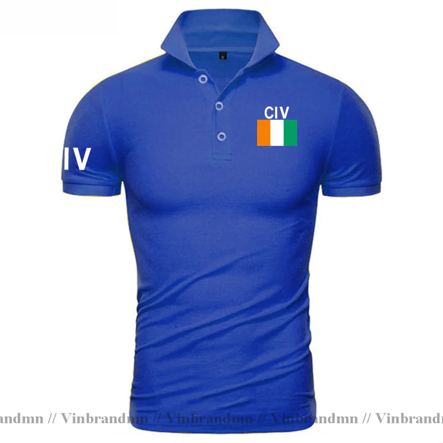 Cote d'Ivoire Ivory Coast Polo Shirts Men Short Sleeve Brands Shirts Printed For Country 100% Cotton Nation CIV Ivorian Ivoirian